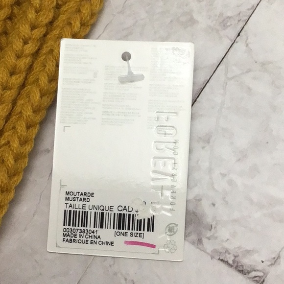 Forever 21 Mustard Knitted Scarf - Picture 3 of 4